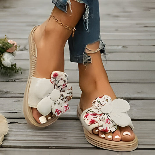 Irma | Schicke Sommer-Sandalen mit Blumenmuster für Frauen