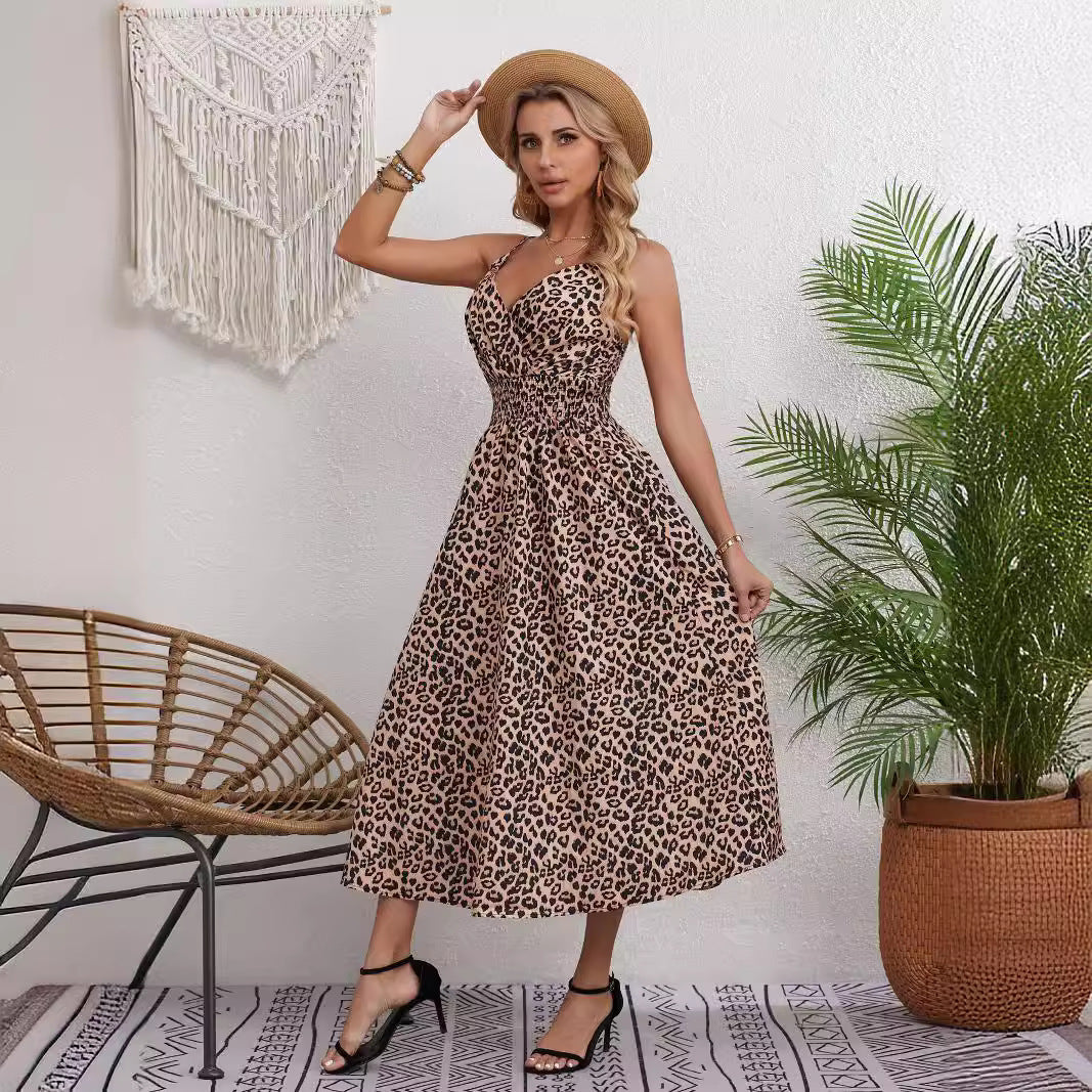 Gloria |  Großes Swing-Kleid mit Leopardenmuster