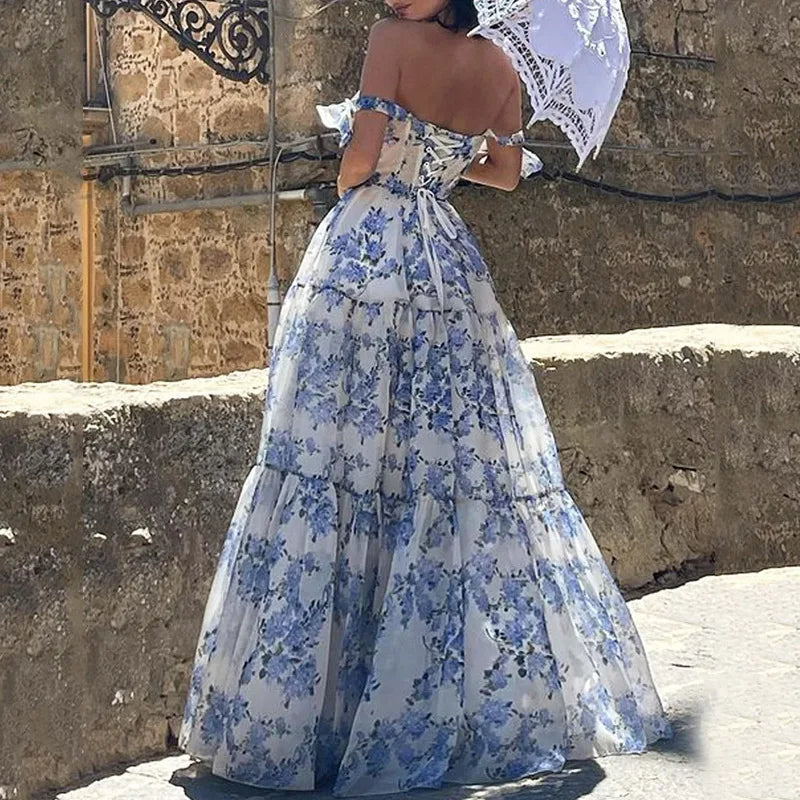 Danika | Elegantes Langes Kleid mit Spitze