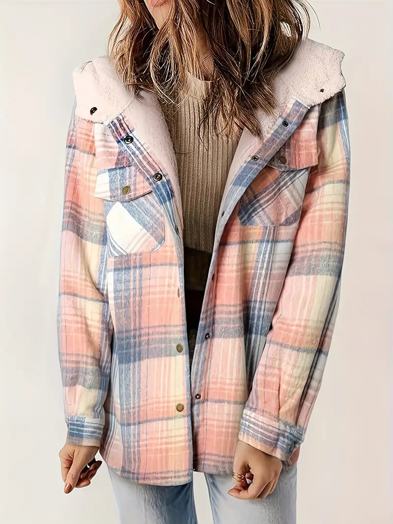 Emma | Karierter Reißverschluss-Jacke