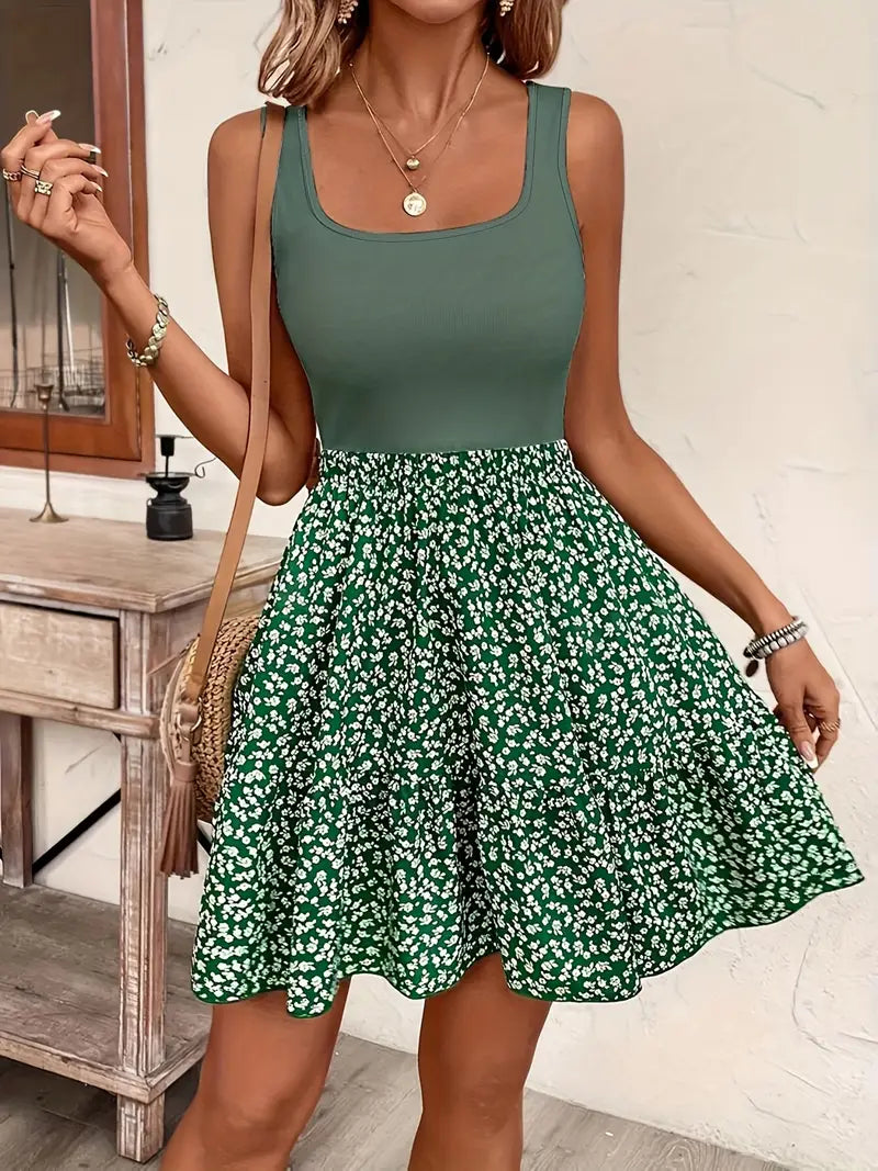 Rosie | Ärmelloses Sommerkleid mit Blumenmuster für Frauen