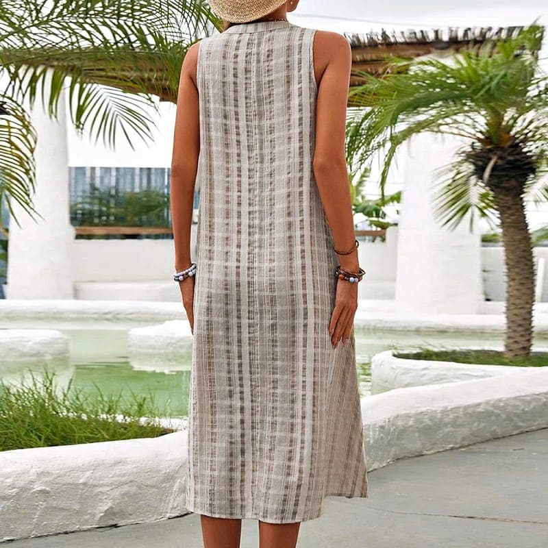 Beatrice | Elegantes Maxikleid mit Seitentaschen