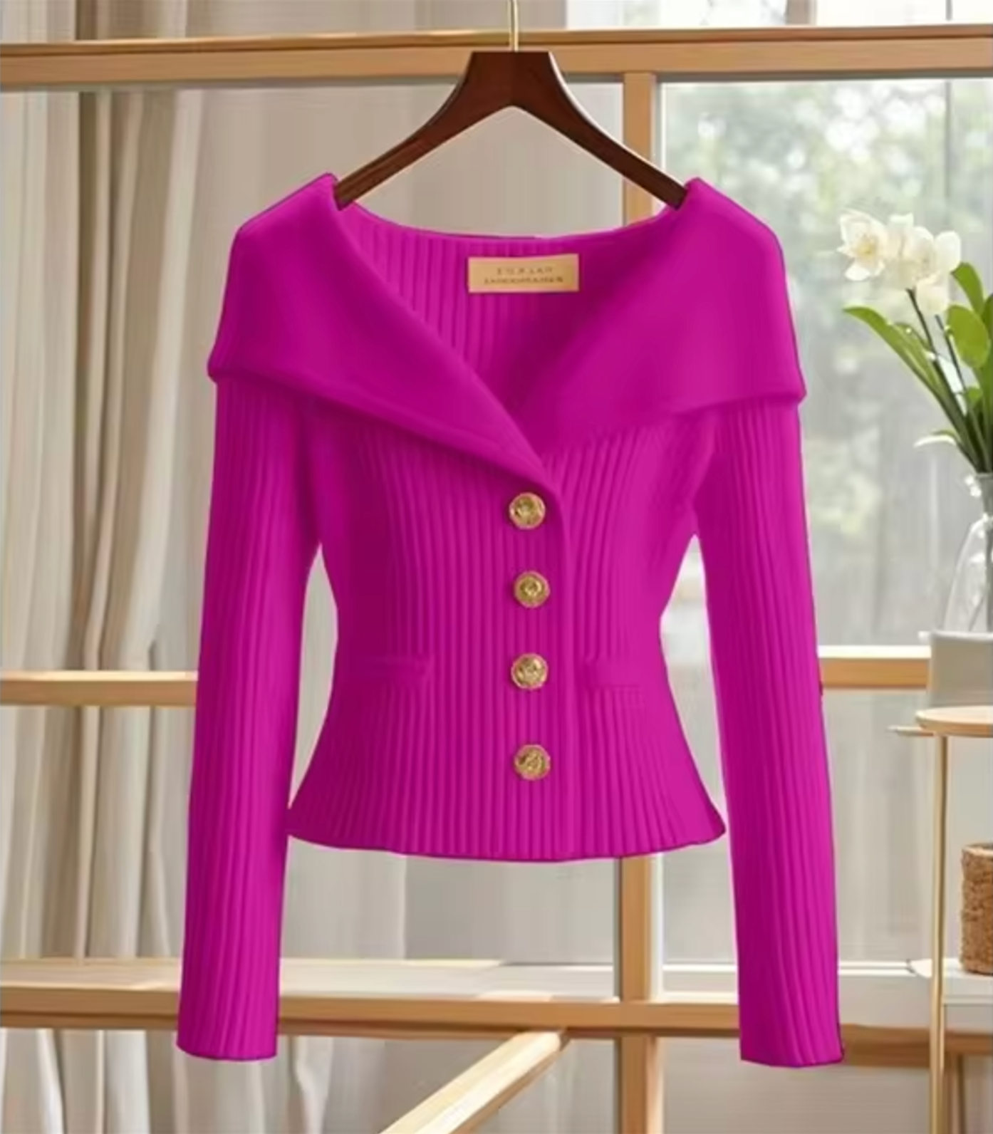 Haven – Gestrickte kurze Strickjacke