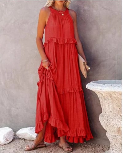 Eva | Rückenfreies Rüschenkleid