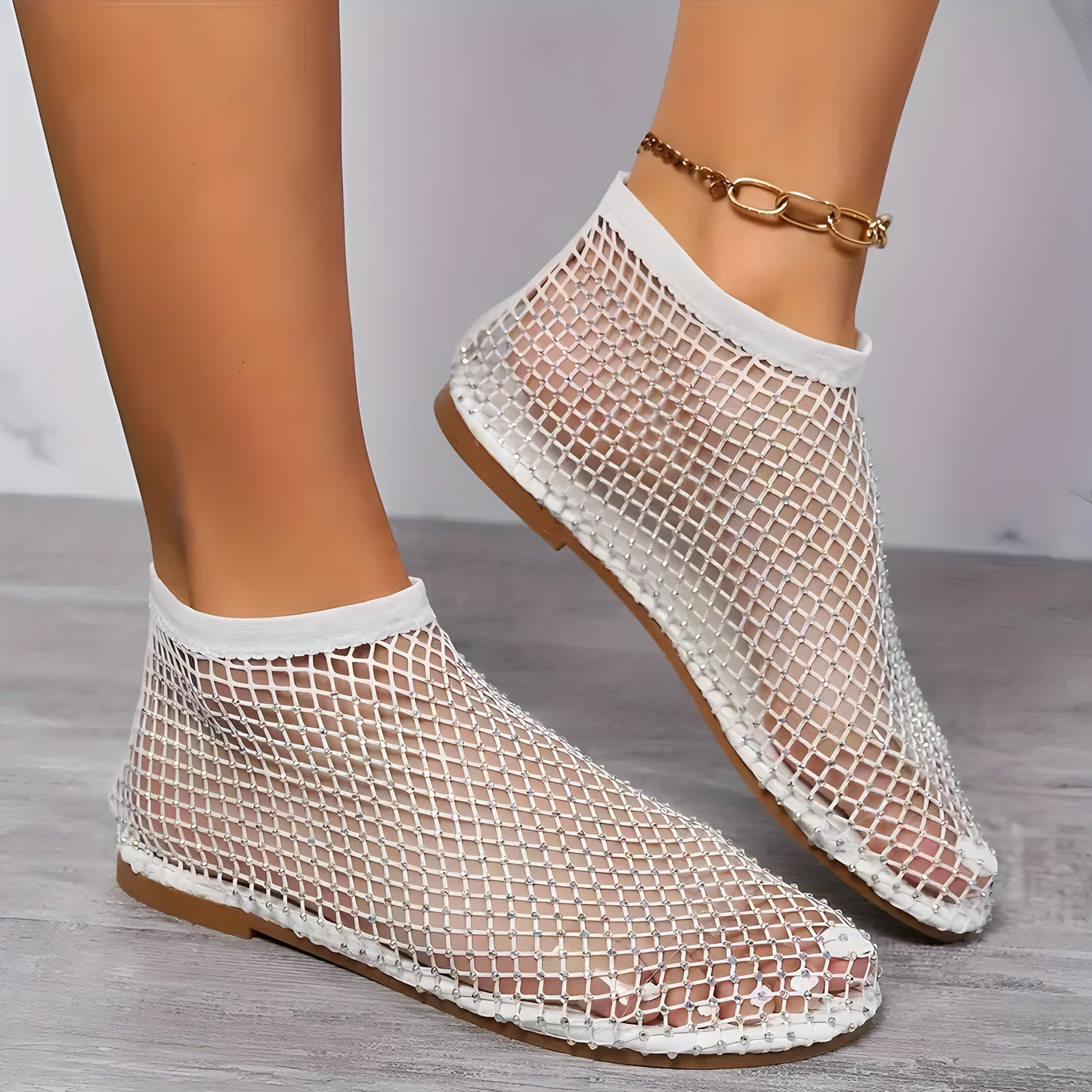 Andrea | Flache Schuhe mit Strassdekor für Frauen