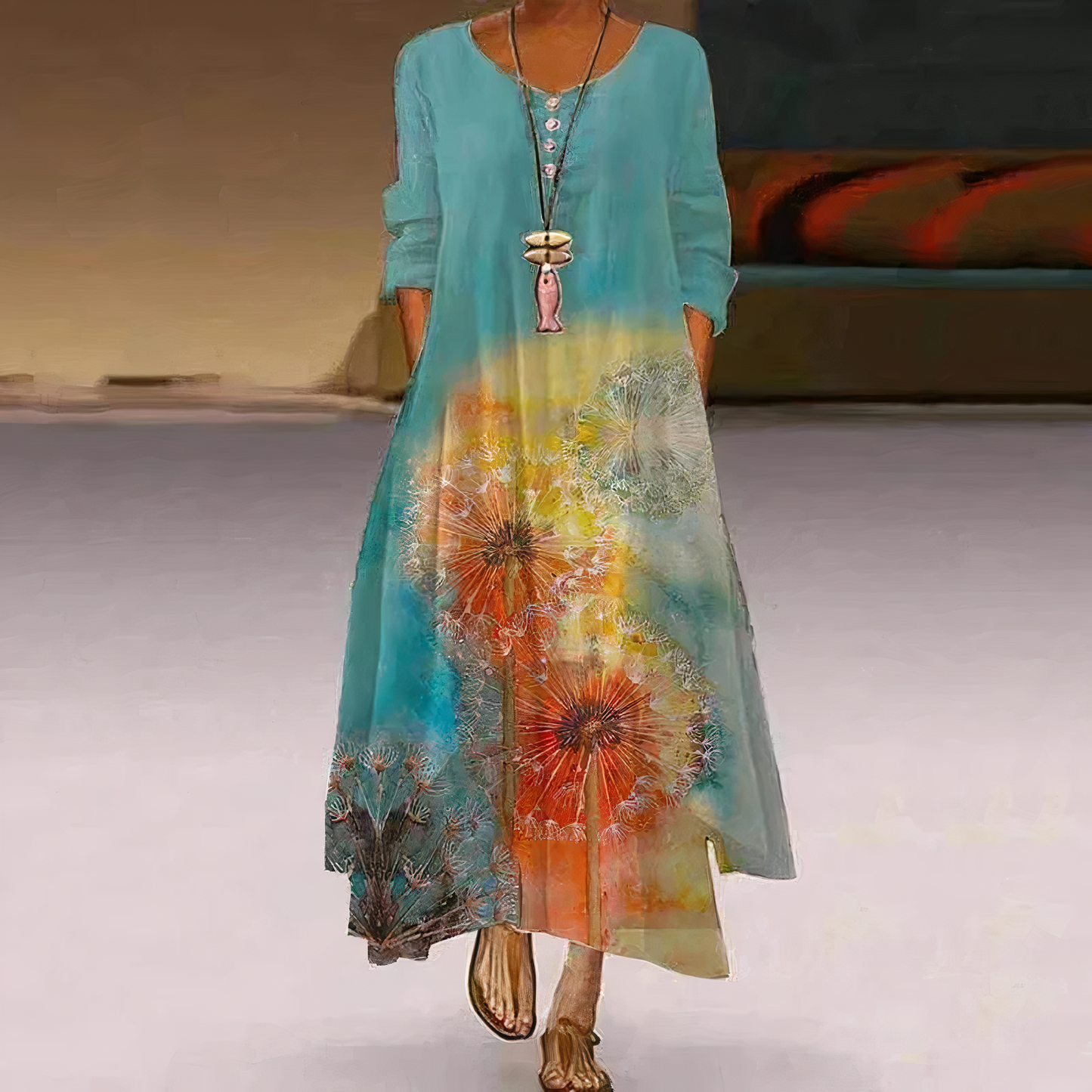 Kylie | Elegantes Damen-Sommerkleid aus Baumwolle