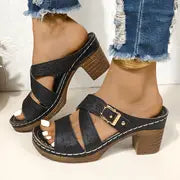 Marlyn - Elegante einfarbige Sandalen für Frauen