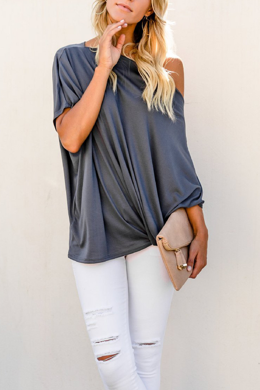 Cherry - Elegante One-Shoulder-Bluse