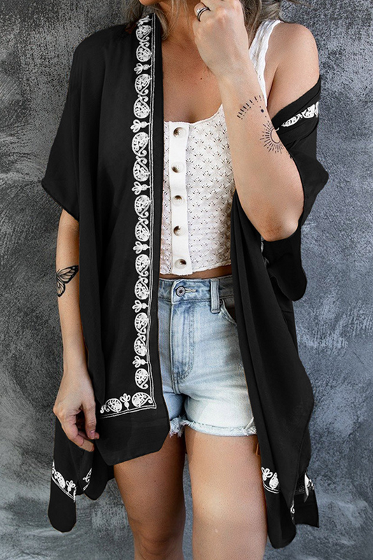 Melany - Lässige Kurzarm-Spitzenjacke