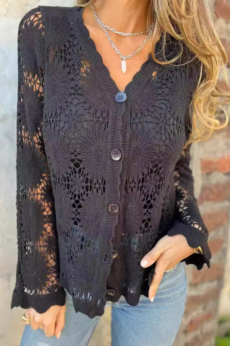 Niana - Bluse mit ausgeschnittenem V-Ausschnitt