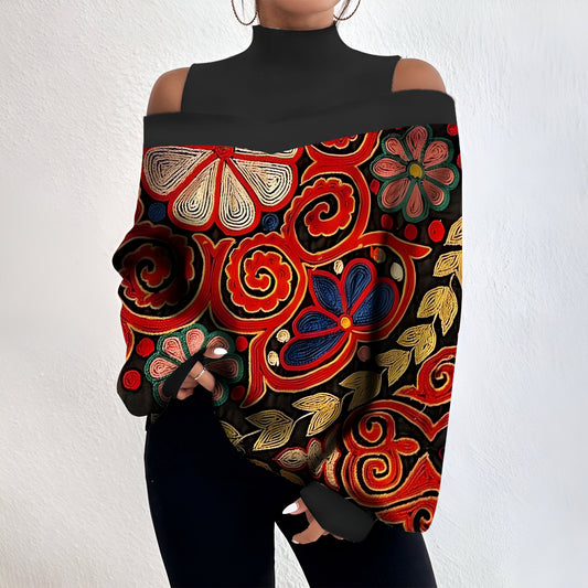 Sophia | Sexy Off-Shoulder Plaid T-Shirt