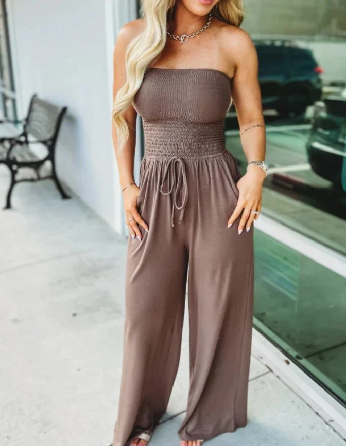 Rachel - Bequemer Jumpsuit mit weitem Bein