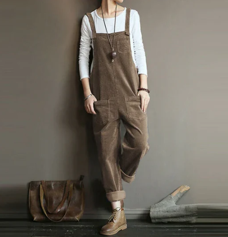 Eliza - Lässiger Cord-Jumpsuit