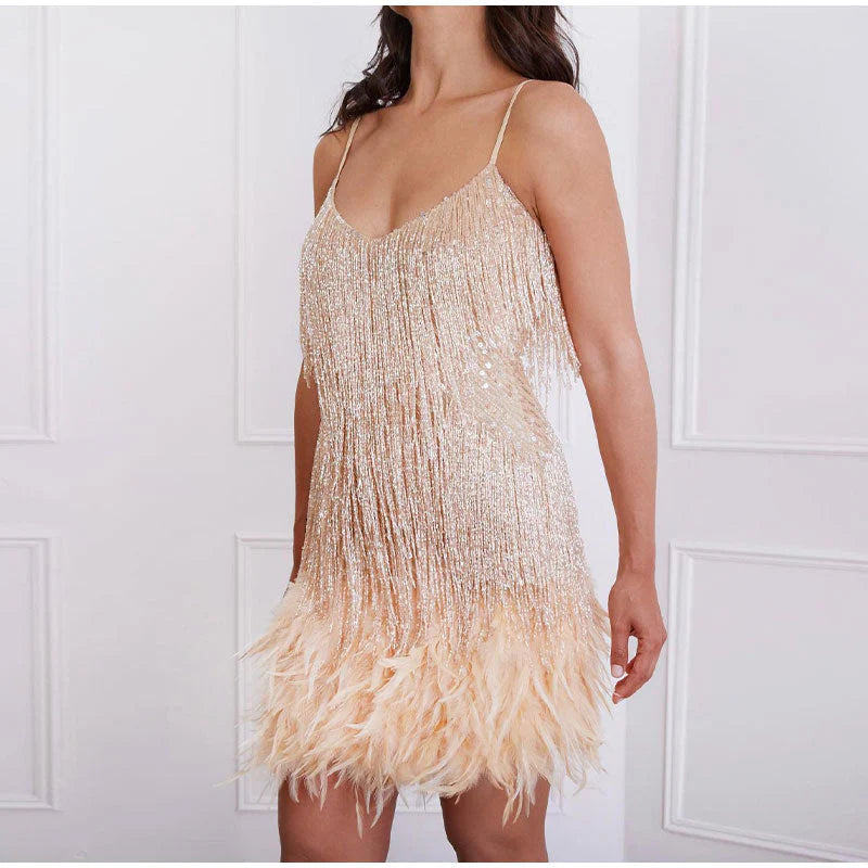 Daphne | Strahlendes Pailletten-Cocktailkleid
