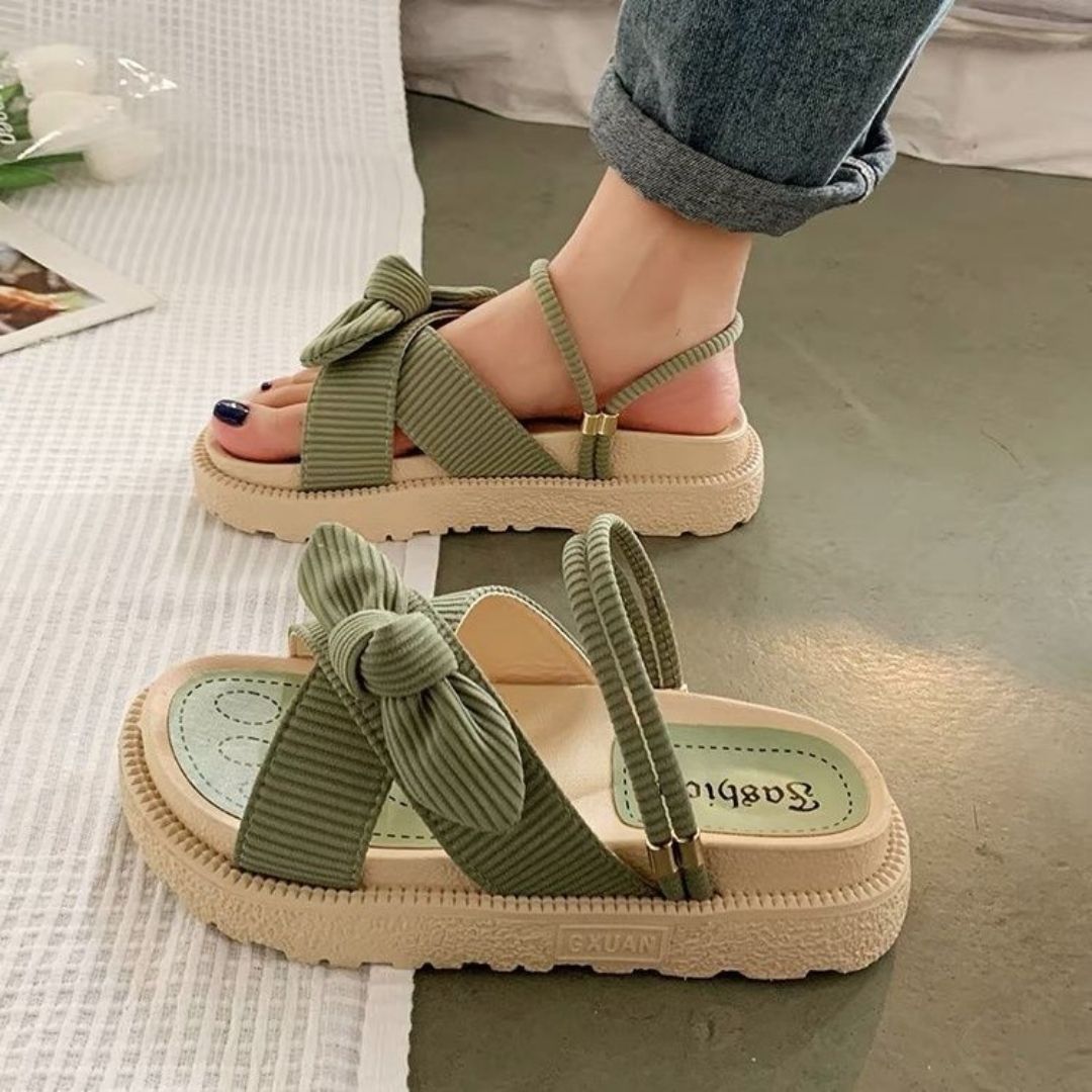 Kassandra | Fee Stil Schleife Plattform Sandalen