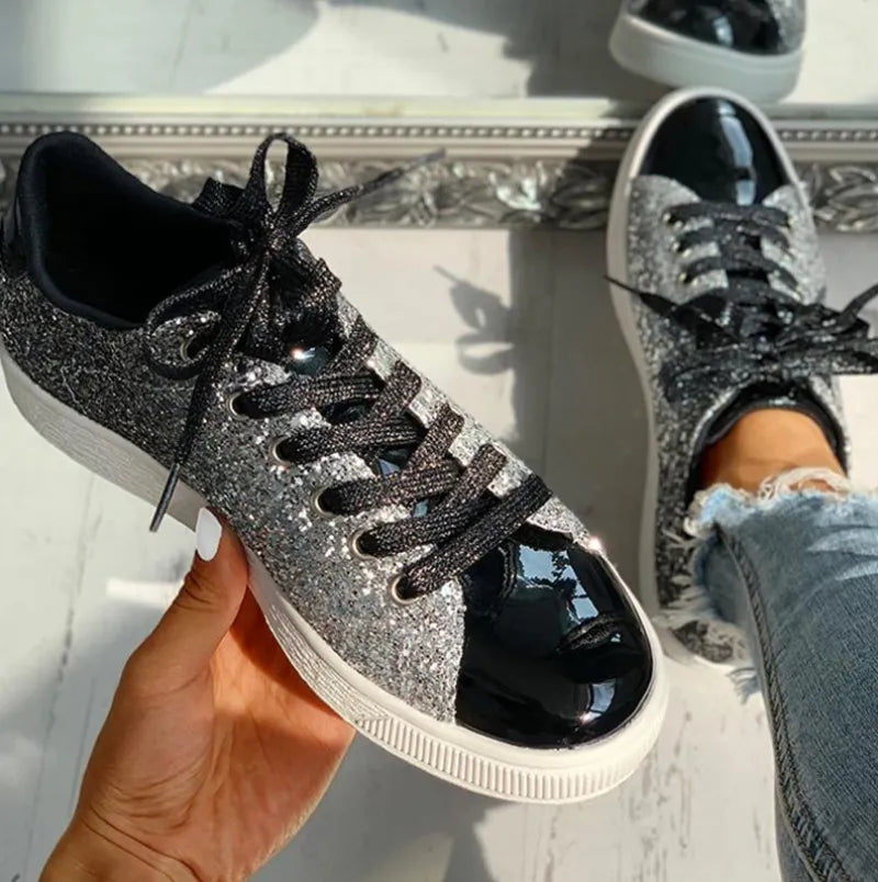 Zara - luxuriöser lässiger Glitzer-Damenschuh