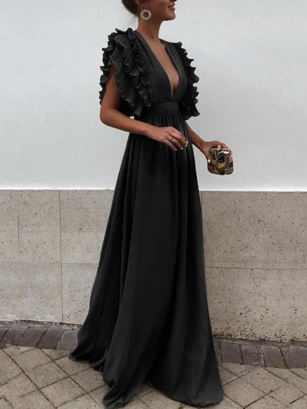 Clara | Elegantes Kleid mit gerafften Ärmeln