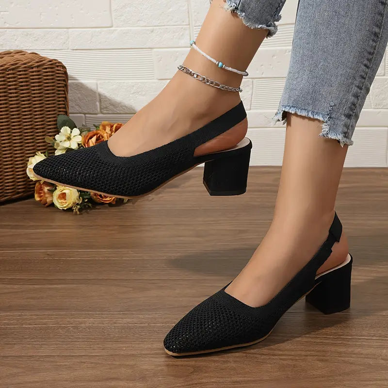 Sabrina - Atmungsaktive hochhackige Pantoffeln Sandalen Frauenschuhe