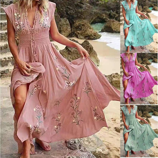 Dana | Bohème Strandkleid