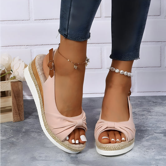 Azalea | Orthopädische Keilsandalen mit Peep-Toe