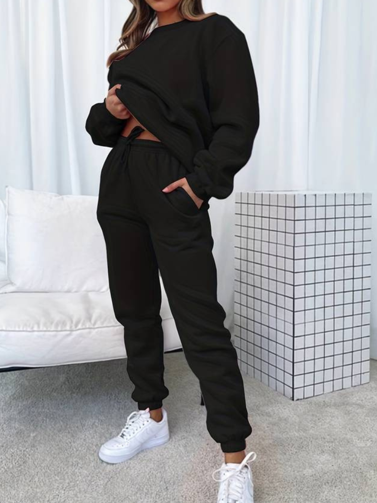 Analyn - Lässiges Jogging-Set mit Sweatshirt und Joggerhose