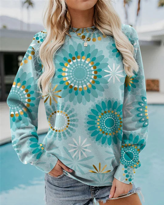 Tamara | Lässiger lockerer Pullover mit Rundhalsausschnitt