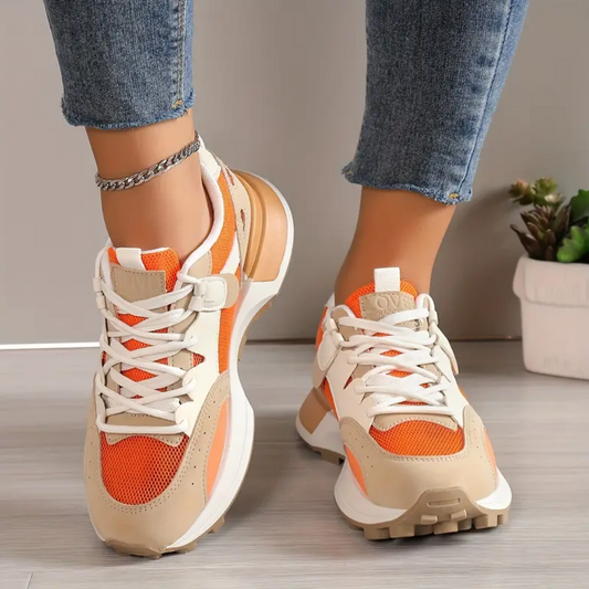 Freya - Damen Plateau Turnschuhe