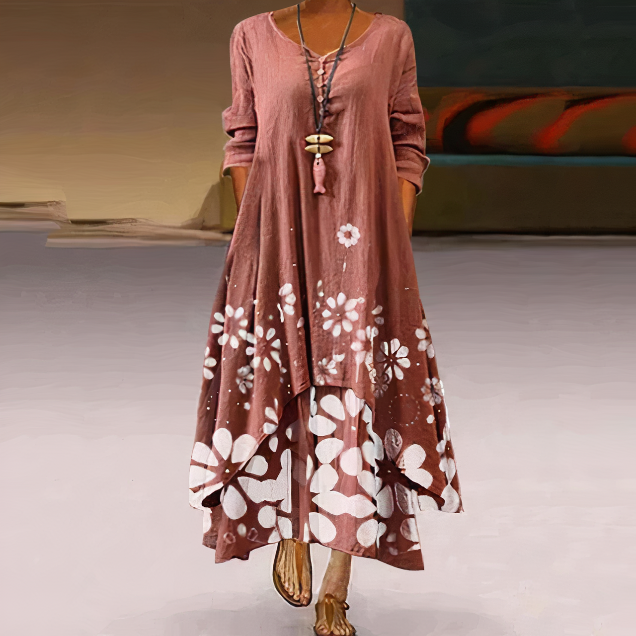 Kylie | Elegantes Damen-Sommerkleid aus Baumwolle