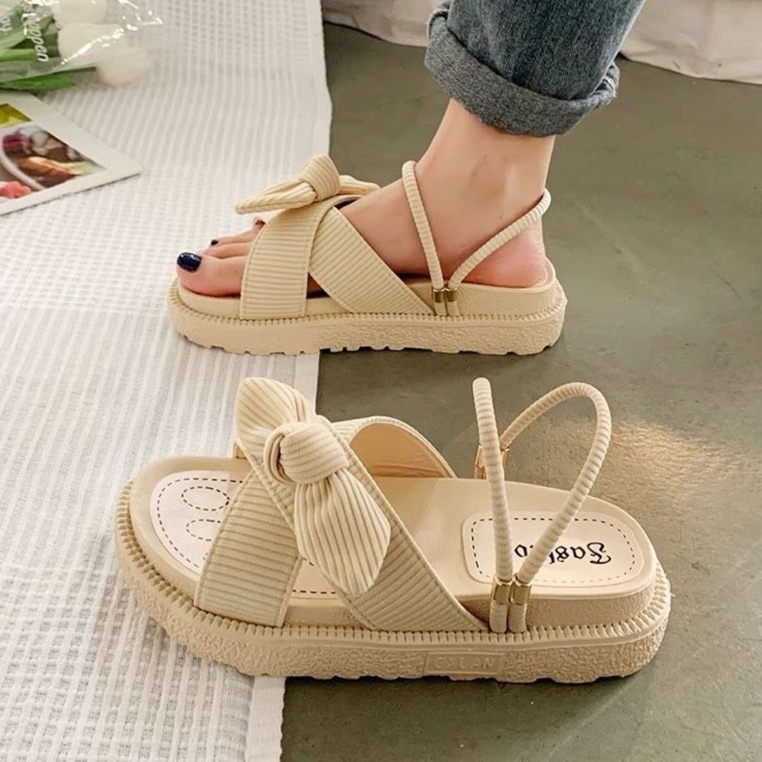 Kassandra | Fee Stil Schleife Plattform Sandalen