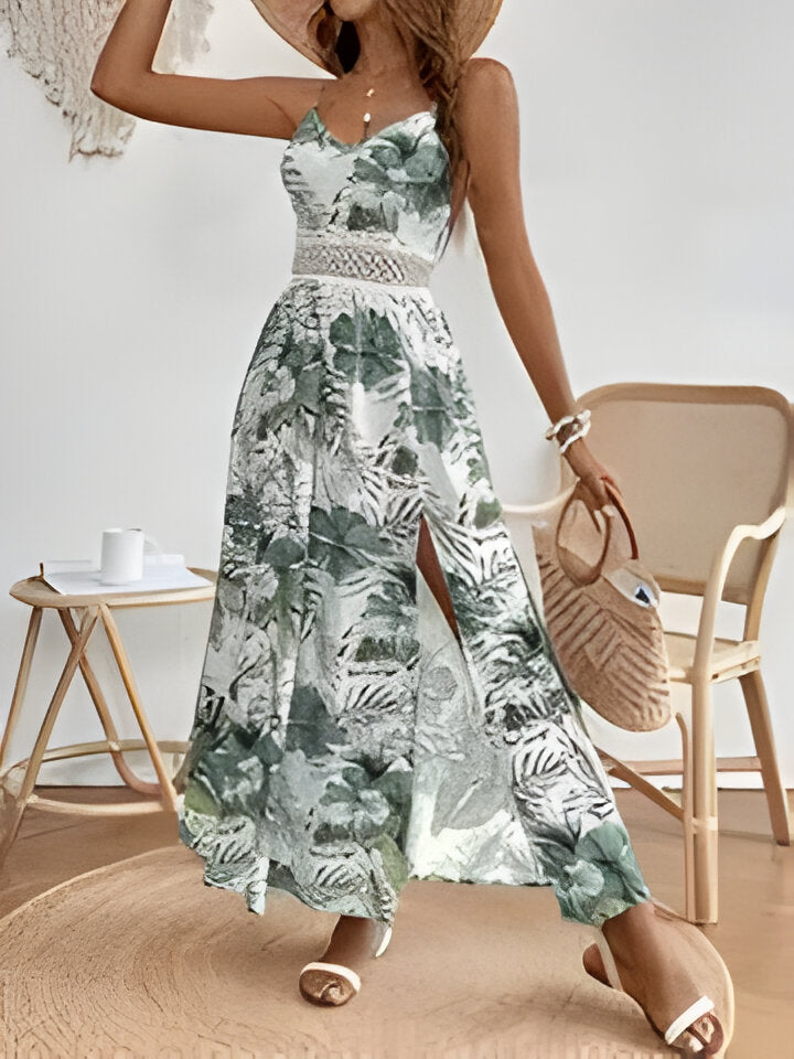 Margaret | Elegantes ärmelloses geteiltes Kleid für Frauen