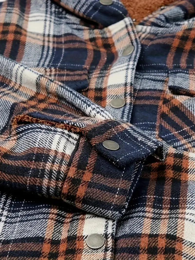 Emma | Karierter Reißverschluss-Jacke