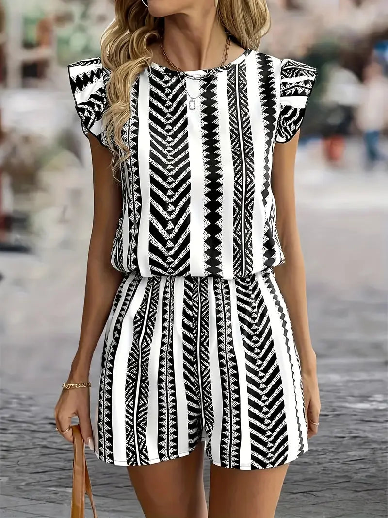 Gillian | Stylischer gestreifter Damen-Overall