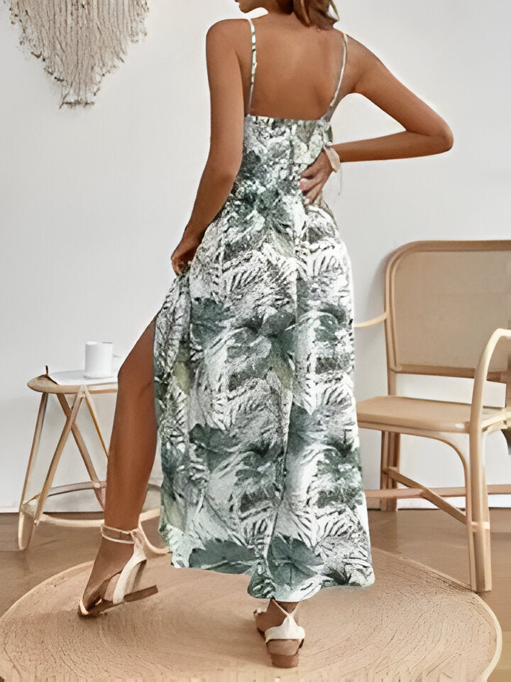 Margaret | Elegantes ärmelloses geteiltes Kleid für Frauen