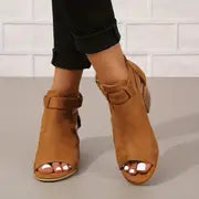 Charleen - Damen-Sandalen mit klobigen Absätzen
