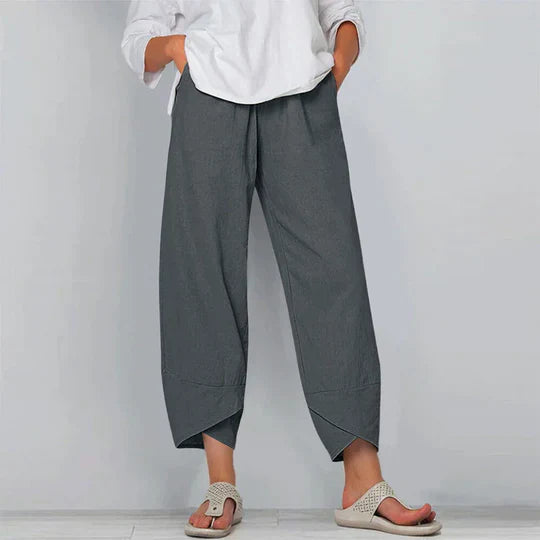 Sadie - Baumwoll-Leinen-Hose Für Damen