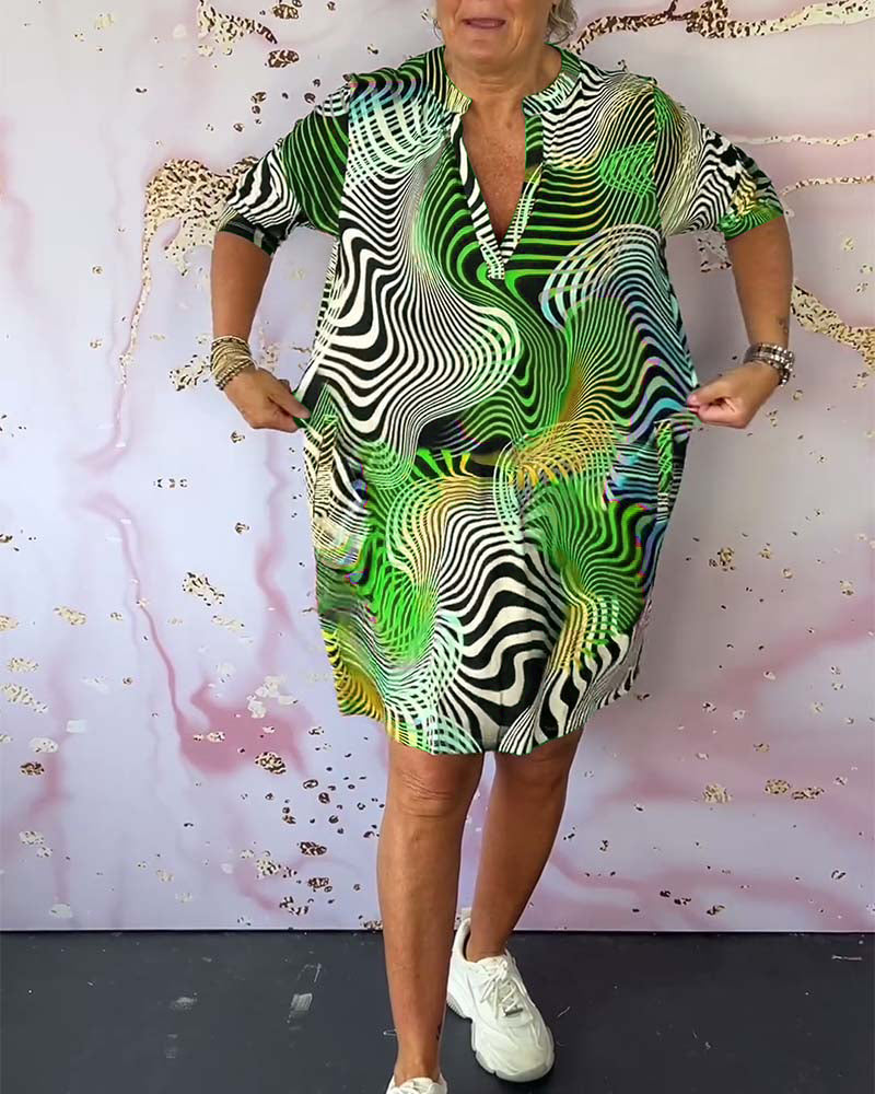 Erica | Kleid mit buntem Druck