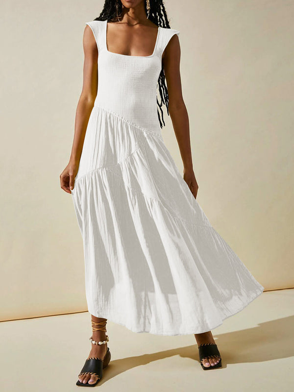 Niomi | Boho-Maxikleid mit quadratischem Ausschnitt