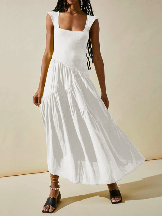 Niomi | Boho-Maxikleid mit quadratischem Ausschnitt