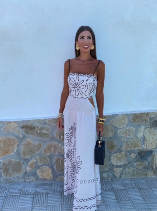 Darla | Elegantes langes Kleid mit Trägern