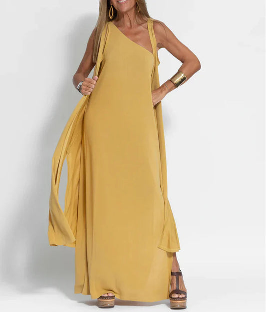 Margaret - Schickes und stilvolles One-Shoulder-Kleid für Frauen