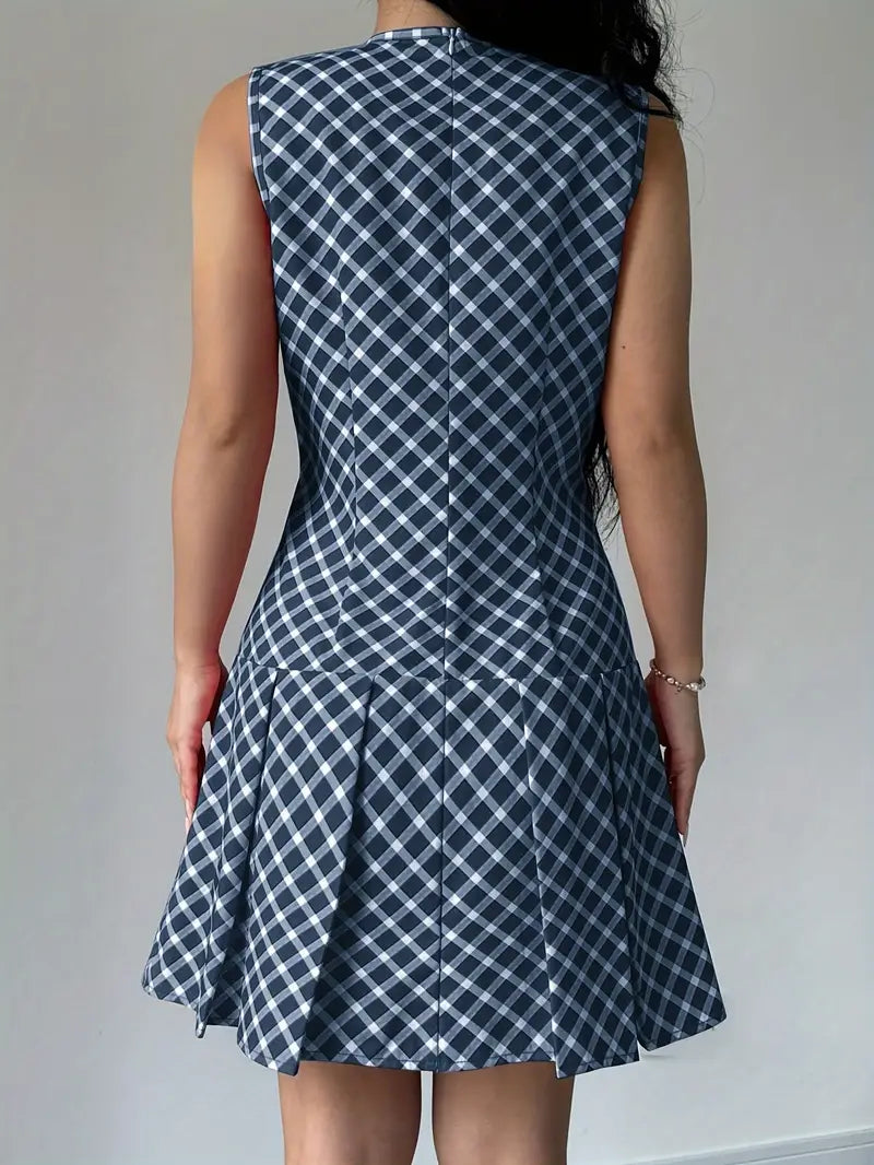 Marlena | Lässiger Chic, elegantes ärmelloses Kleid in A-Linie für Frauen