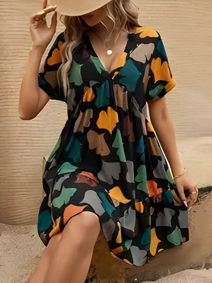 Cecilia | Summer Breeze Damen V-Ausschnitt Kleid