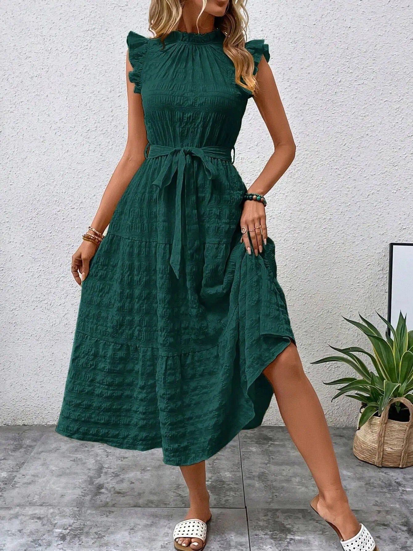 Charlotte | Elegantes Midi-Sommerkleid