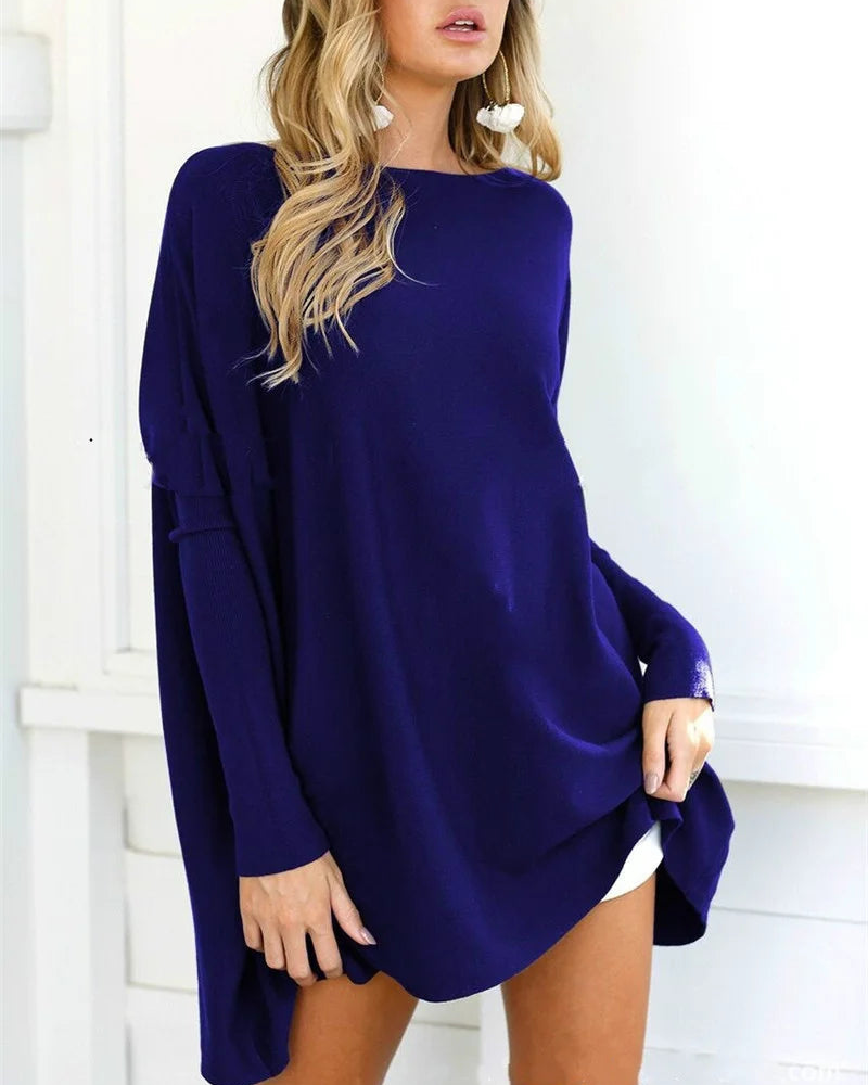 Bellona - Lässiger, locker geschnittener Rundhalspullover