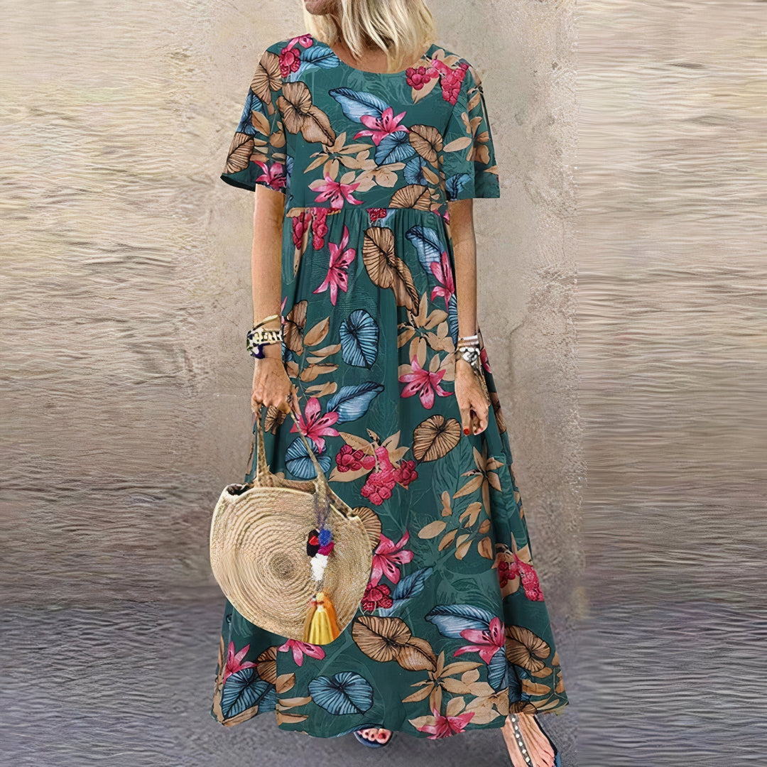 Bonnie - Florales Maxikleid für Frauen