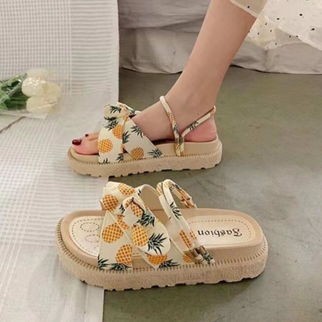 Kassandra | Fee Stil Schleife Plattform Sandalen