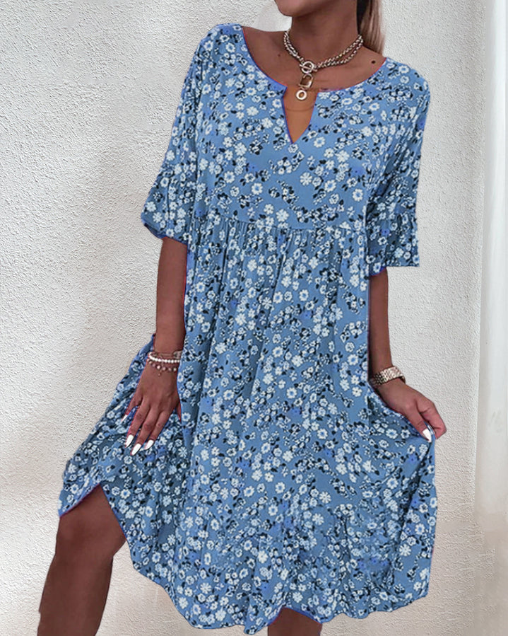 Kayleigh | Midikleid mit Blumenmuster