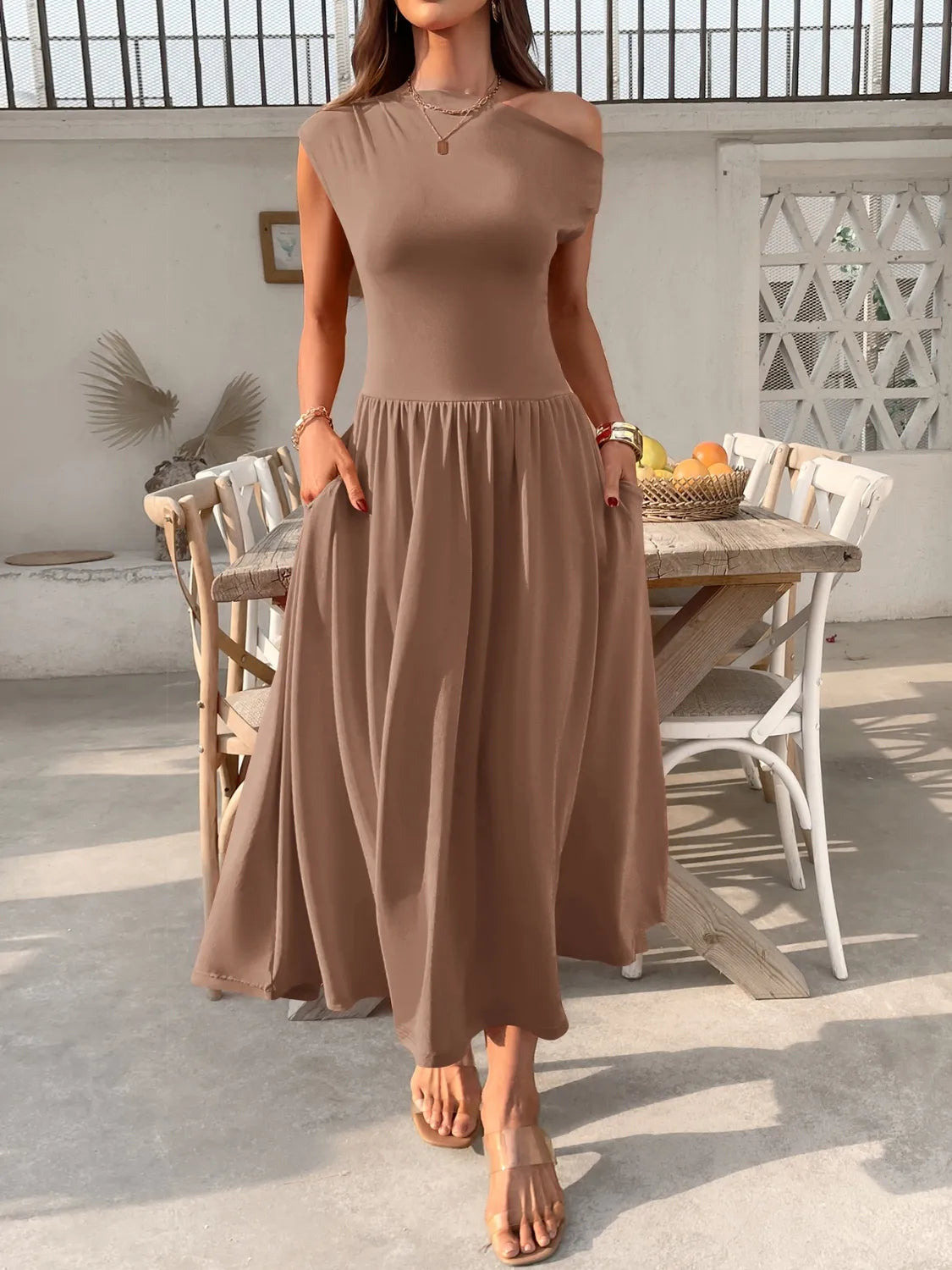 Miriam - Elegantes One-Shoulder-Kleid