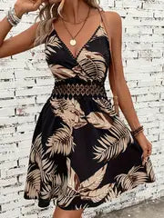 Gladys | Damen-Spitzen-Patchwork-Trägerkleid