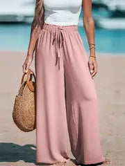 Adelina | Bequeme und atmungsaktive Hose mit hoher Taille und weitem Bein